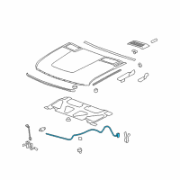 OEM Chevrolet Avalanche Release Cable Diagram - 20968782