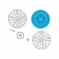 OEM Chevrolet City Express Wheel, Steel Diagram - 19316550