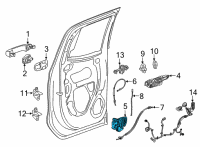 OEM Chevrolet Equinox Latch Diagram - 13533610