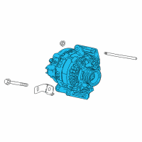 OEM Chevrolet Equinox Alternator Diagram - 13513713