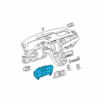 OEM Chevrolet Suburban 1500 Instrument Panel Gage CLUSTER Diagram - 15929241