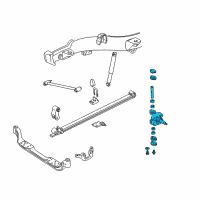 OEM GMC C2500 Suburban Steering Knuckle Assembly Diagram - 15739982