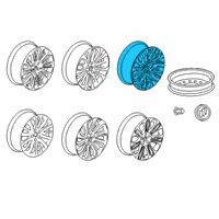 OEM Buick LaCrosse Wheel, Alloy Diagram - 26217814