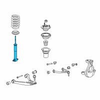 OEM Cadillac Escalade Front Shock Absorber Assembly Diagram - 19353951