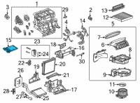 OEM Chevrolet Traverse Auxiliary Heater Diagram - 13514602