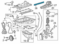 OEM Chevrolet Express 3500 Gasket-Intake Manifold (Air Flow Ports) Diagram - 12637739