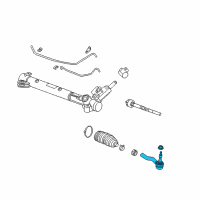 OEM Cadillac CTS Outer Tie Rod Diagram - 19177442