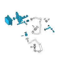 OEM Chevrolet Cooler Assembly Diagram - 12670866