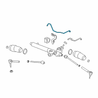 OEM Hummer H3 Pipe Asm-Steering Gear Diagram - 15132761