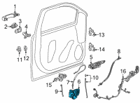 OEM Chevrolet Suburban Lock Assembly Diagram - 13533694