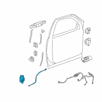 OEM Chevrolet Avalanche Lock Assembly Diagram - 25876387