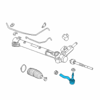OEM Cadillac Outer Tie Rod Diagram - 19177443