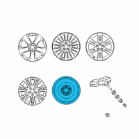 OEM Spare Wheel Diagram - 42611-08111