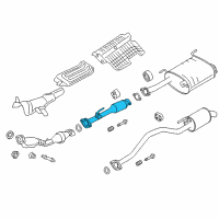 OEM Chevrolet City Express Front Pipe Diagram - 19316291