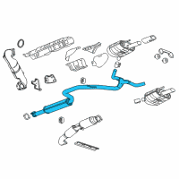 OEM Buick Regal Pipe Asm-Exhaust Muffler Front Diagram - 13311786