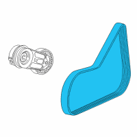 OEM Chevrolet Cavalier Serpentine Belt Diagram - 12634320