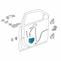 OEM Buick Enclave Lock Assembly Diagram - 13533615