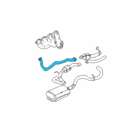 OEM Chevrolet Silverado 2500 Exhaust Manifold Pipe Assembly *Marked Print Diagram - 15064138