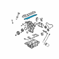 OEM Cadillac CTS Valve Cover Gasket Diagram - 12591200