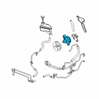 OEM Cadillac SRX Power Steering Pump Diagram - 25900771