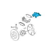 OEM Chevrolet Cobalt Caliper Kit-Rear Brake Diagram - 25902073