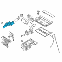 OEM Saturn Cooler Kit-Engine Oil Diagram - 25199751