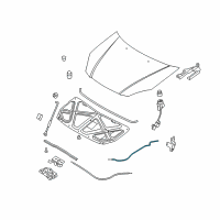 OEM Cable Assembly-Hood Latch Diagram - 811901G000