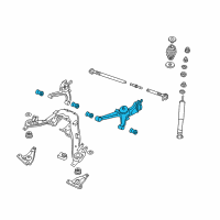 OEM Pontiac GTO Rear Suspension Control Arm Assembly Diagram - 92095195