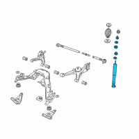 OEM Pontiac GTO Rear Shock Absorber Kit Diagram - 92157266