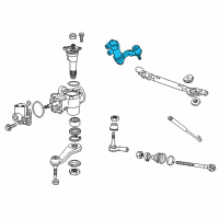 OEM GMC Arm Kit, Steering Linkage Idler Diagram - 84068279