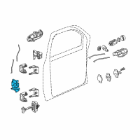 OEM Chevrolet Trailblazer Lock Diagram - 15110507