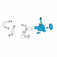 OEM Chevrolet Equinox Water Outlet Diagram - 12707589