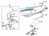 OEM Chevrolet Corvette Wiper Blade Diagram - 84566978