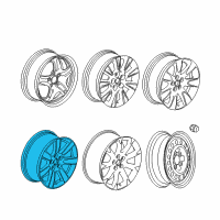 OEM Buick LaCrosse Wheel, Alloy Diagram - 9597390