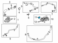 OEM GMC Sierra 1500 GASKET-THERM BYPASS PIPE Diagram - 12666026