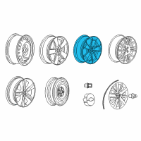 OEM Chevrolet Cruze Wheel, Alloy Diagram - 95224534