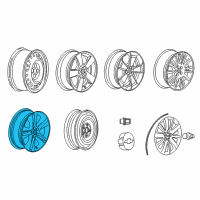 OEM Chevrolet Cruze Wheel, Alloy Diagram - 13254959
