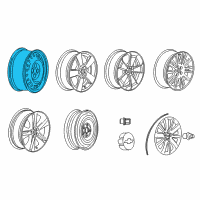 OEM Chevrolet Cruze Wheel, Steel Diagram - 39014295