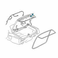 OEM Cadillac Cylinder Kit, Rear Compartment Lid Lock (Uncoded) Diagram - 12456233