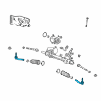 OEM Buick Envision Outer Tie Rod Diagram - 23479348