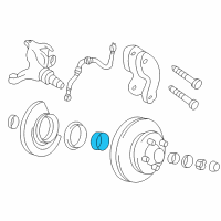 OEM GMC V1500 Suburban Inner Wheel Bearing Diagram - 457196