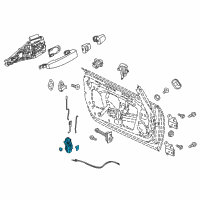 OEM Buick Verano Lock Assembly Diagram - 13579522
