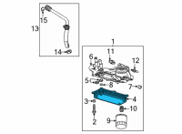 OEM Chevrolet Corvette Oil Cooler Diagram - 12666088