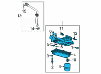 OEM Chevrolet Cooler Assembly Diagram - 12703040