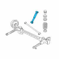 OEM Buick Terraza Rear Leveling Shock Absorber Assembly Diagram - 15926213