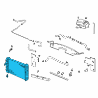 OEM Oldsmobile Aurora Radiator Assembly Diagram - 89018715