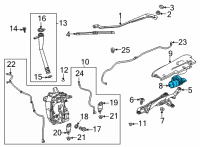OEM Chevrolet Trailblazer Front Motor Diagram - 42709501