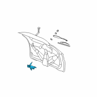 OEM Buick Rendezvous Rear Motor Diagram - 10422078