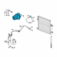 OEM Chevrolet Spark Compressor Diagram - 95371557
