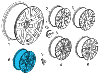 OEM Chevrolet Tahoe Wheel, Alloy Diagram - 84434287